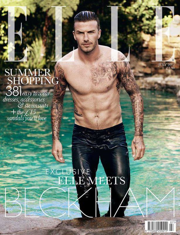 David Beckham y la primera portada masculina de Elle