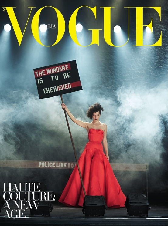 Milla Jovovich para Vogue Italia por Peter Lindbergh
