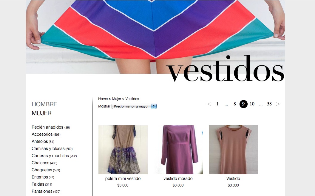 Feriaferió, un espacio virtual chileno para tiendas de ropa usada