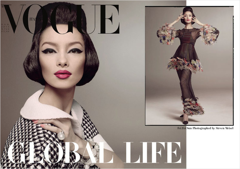 Fei Fei Sun, la primera modelo china en la portada de Vogue Italia