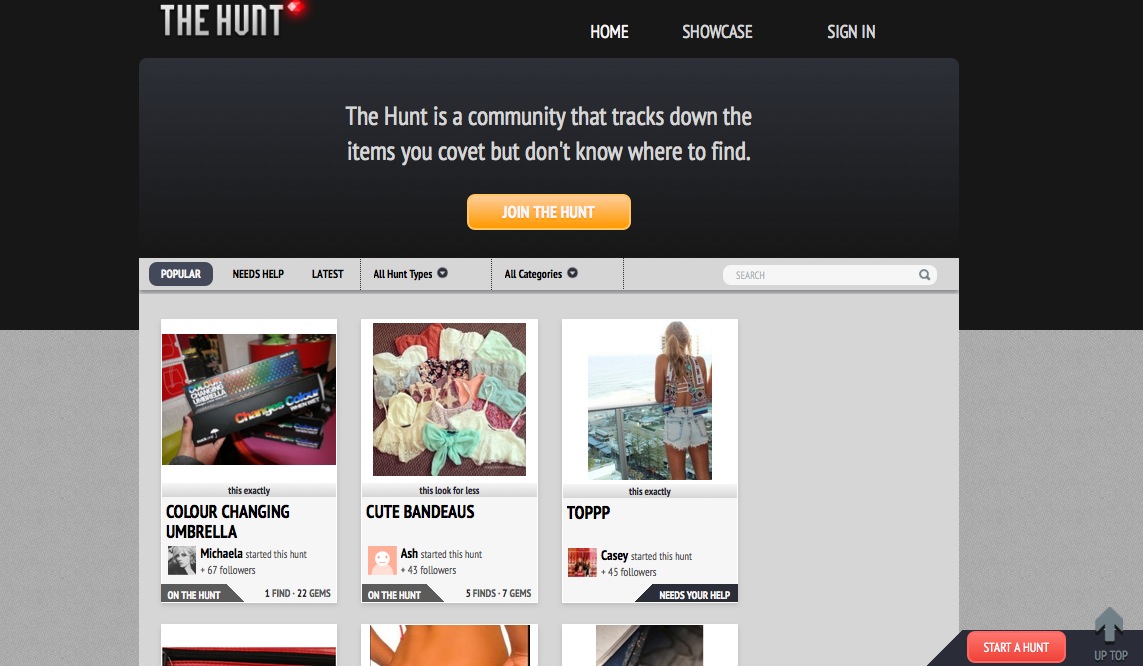 The Hunt, la web para buscar el producto que ves en una foto