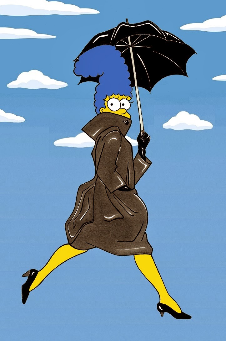 Marge Simpson Avedon Dior Campaign Art Cartoon 