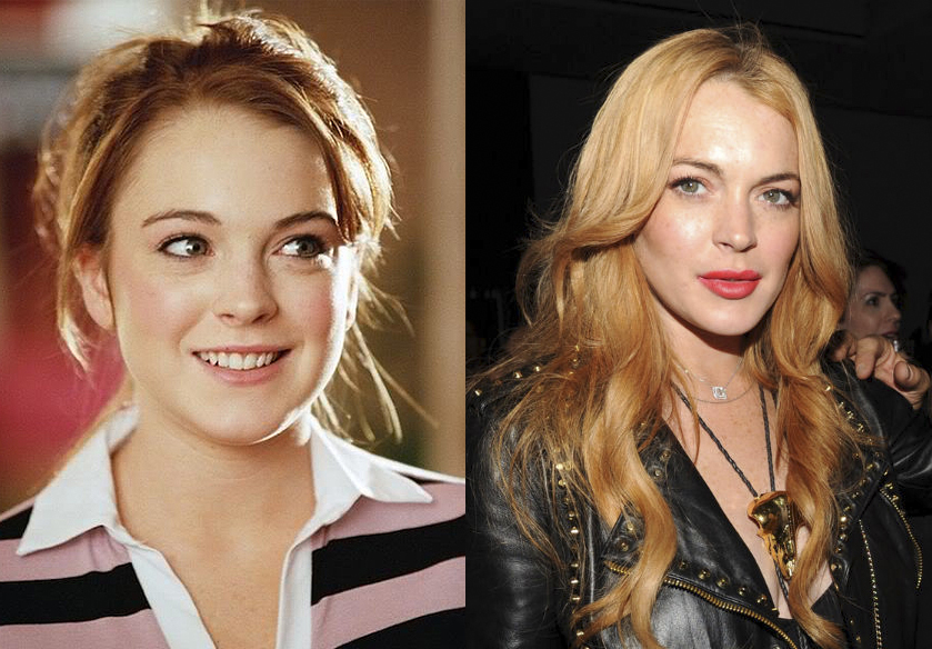 El antes y después de Lindsay Lohan