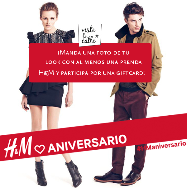 Concurso Aniversario: ¡Gana una giftcard H&M en VisteLaCalle!
