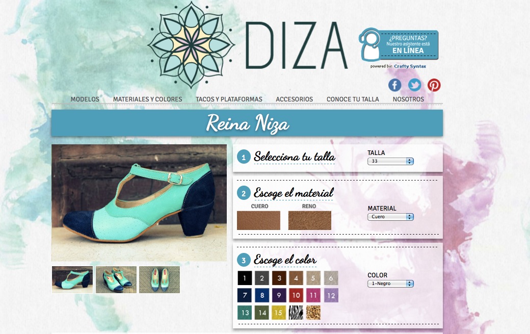 Diza, la plataforma virtual chilena para diseñar tus zapatos
