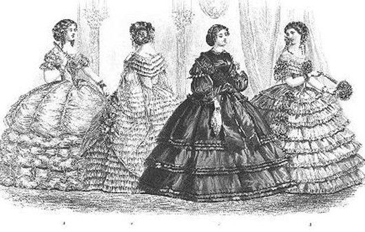 La importancia del verdugado y la crinolina en el vestido femenino