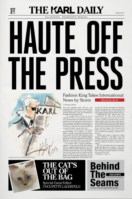 Periódicos de moda: The Karl Daily, el nuevo negocio de Karl Lagerfeld