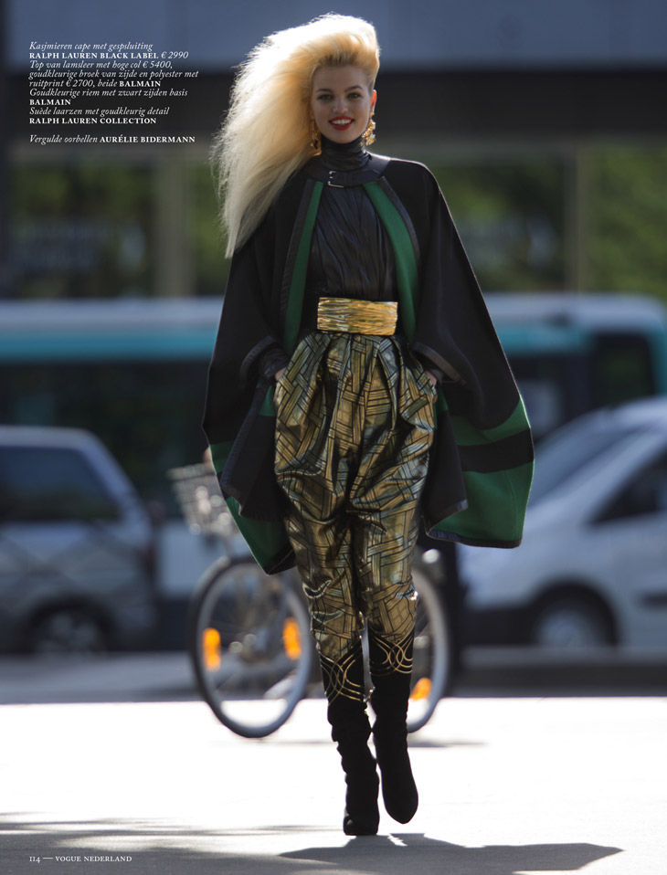 Daphne Groeneveld en editorial inspirada en los años ’80 de Vogue Netherlands