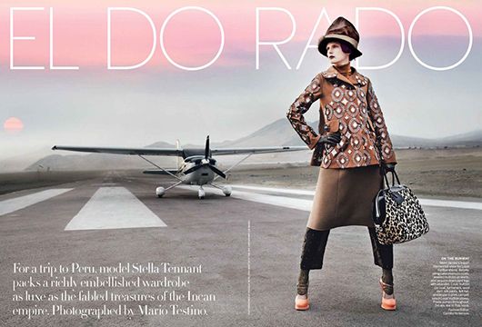 El Dorado: Mario Testino para Vogue, septiembre 2012