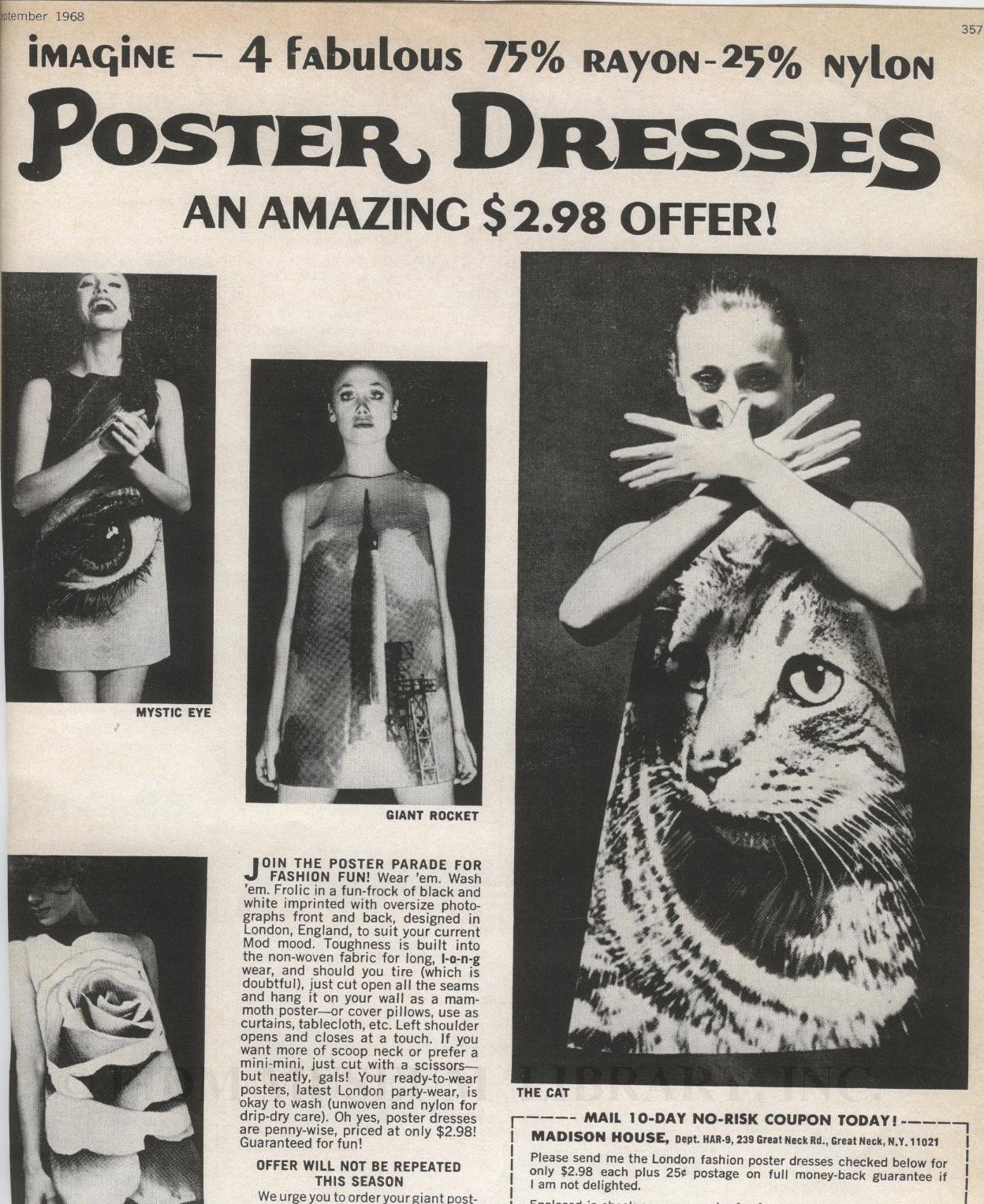 La locura por los vestidos de papel en los ‘60
