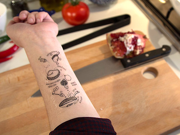 I Tradizionali: tatuajes temporales de recetas para tu antebrazo