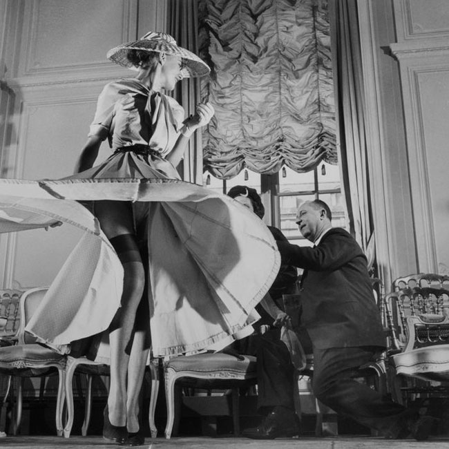 Dior y la celebración tras el lanzamiento de su primera colección