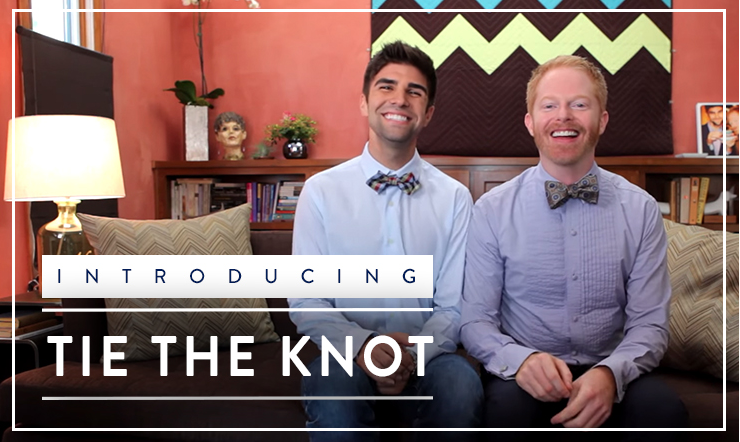 Tie The Knot, los corbatines del actor Jesse Tyler Ferguson y su novio