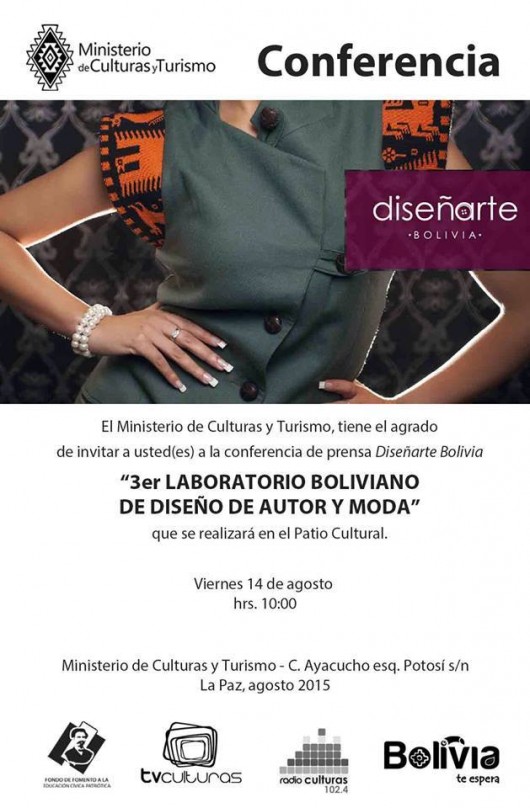 Ya comenzó la tercera versión del laboratorio de moda Diseñarte-Bolivia