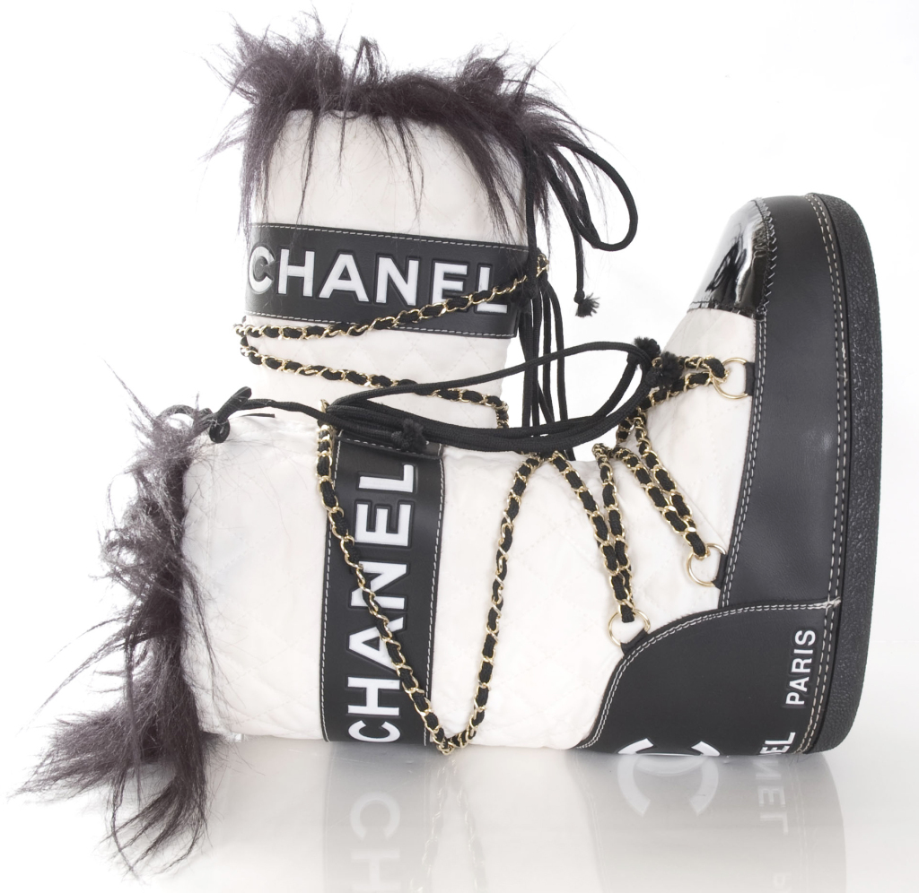 chanel moon boots