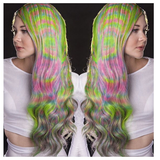 Tie Dye Hair, la nueva tendencia en coloración de cabello inspirada en los años 70