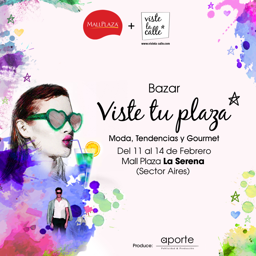 Del 11 al 14 de febrero estaremos en La Serena con el bazar VisteTuPlaza