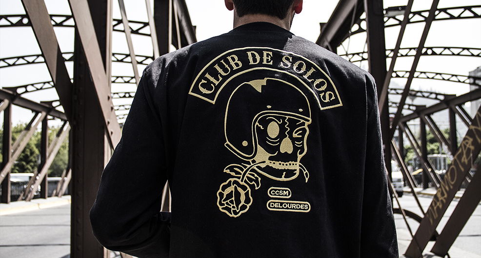 Bomber jacket’s a la chilena por‬ Club de Solos, la primera colaboración entre Caballeros y DELOURDES