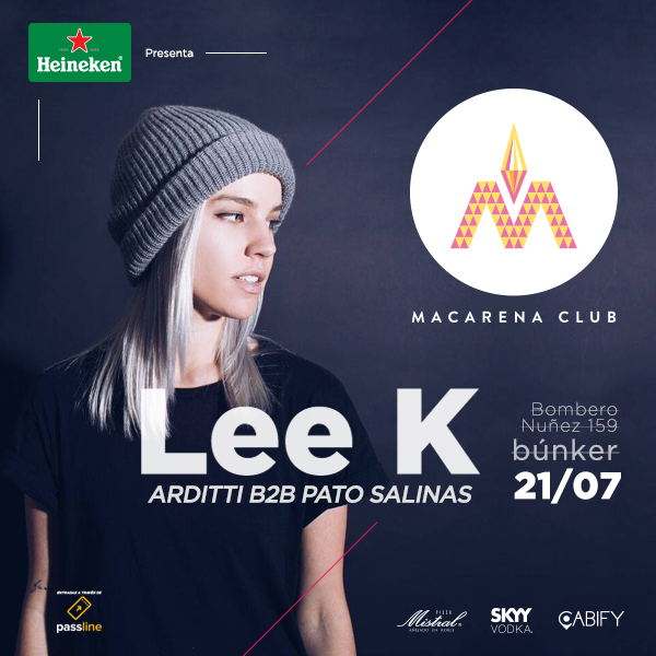 (Cerrado) Concurso Heineken: ¡Gana entradas para la fiesta Macarena Club con Lee K!