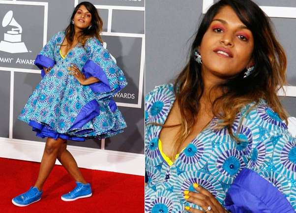 M.I.A. cantando orgullosa con su tremenda panza de embarazo