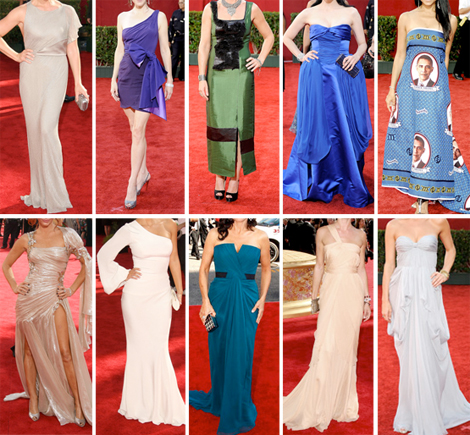 Las mejores vestidas de los Emmy 2009