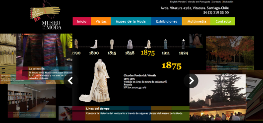 (Entre paréntesis): Nueva página web del Museo de la Moda incluye línea de tiempo