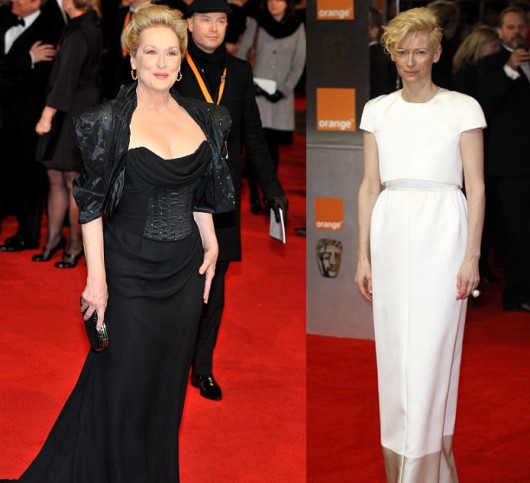 El blanco y negro como tendencia principal en los BAFTA 2012