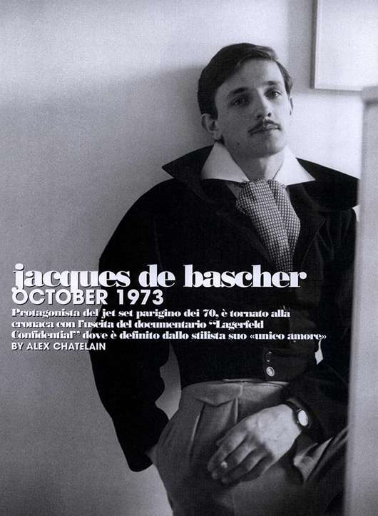 Jacques de Bascher: el primer it boy francés