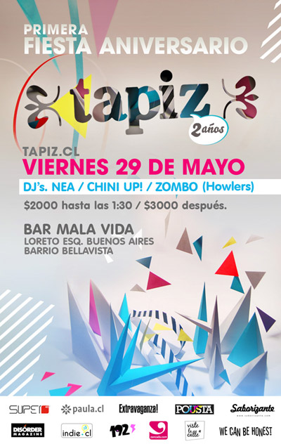 Fiesta aniversario Tapiz!!