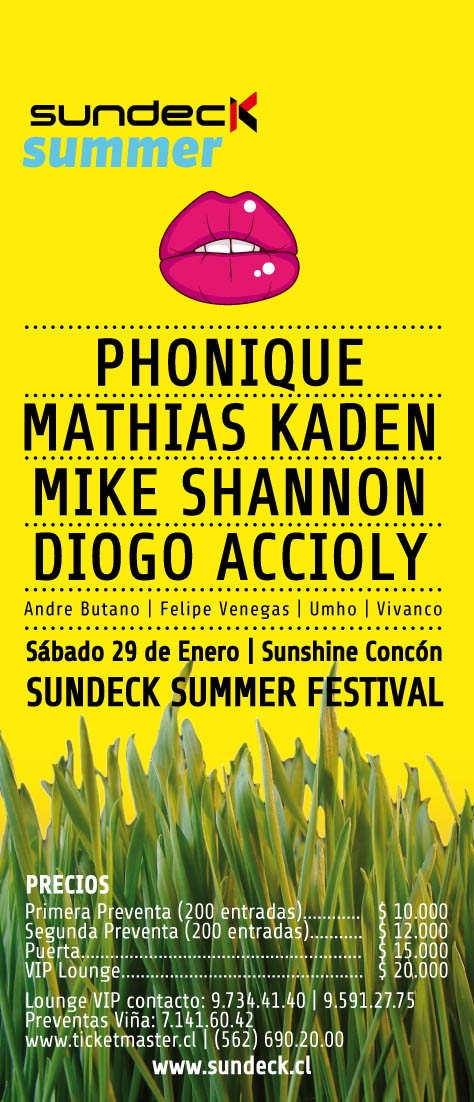 Sundeck Summer Festival: Mike Shannon, Phonique, Mathias Kaden y más