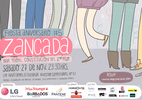 Gana entradas para la fiesta aniversario Zancada