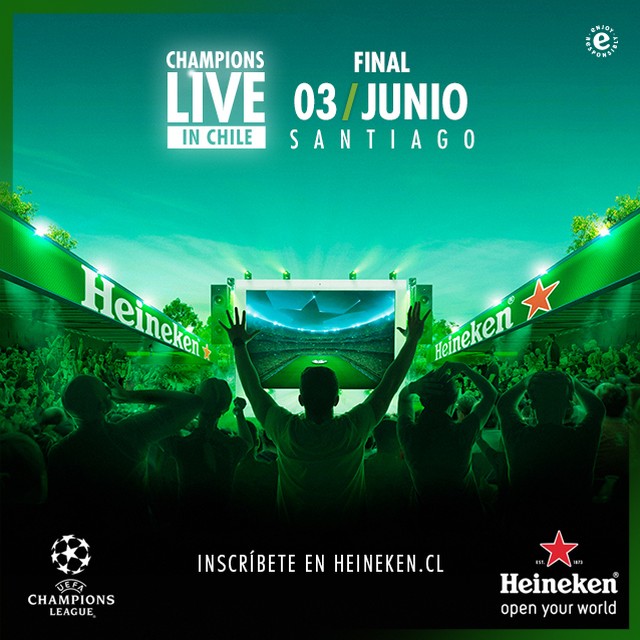 Disfruta con Heineken la final entre Real Madrid y la Juventus con Champions Live in Chile