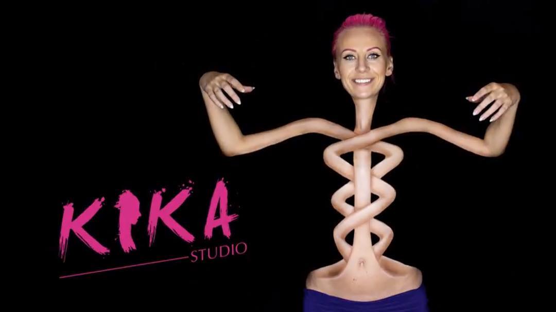 Mirjana Kika Milosevic, la youtuber que realiza los más increíbles body paints
