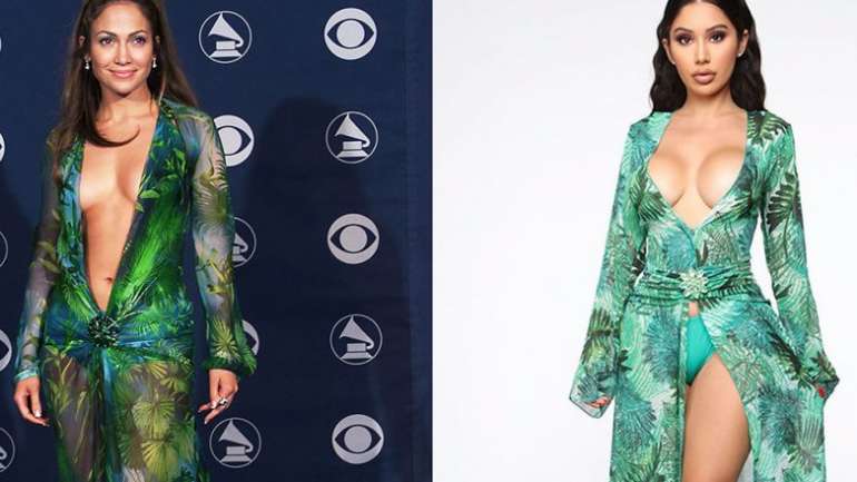 Versace demanda a Fashion Nova por plagiar el icónico vestido de J.Lo