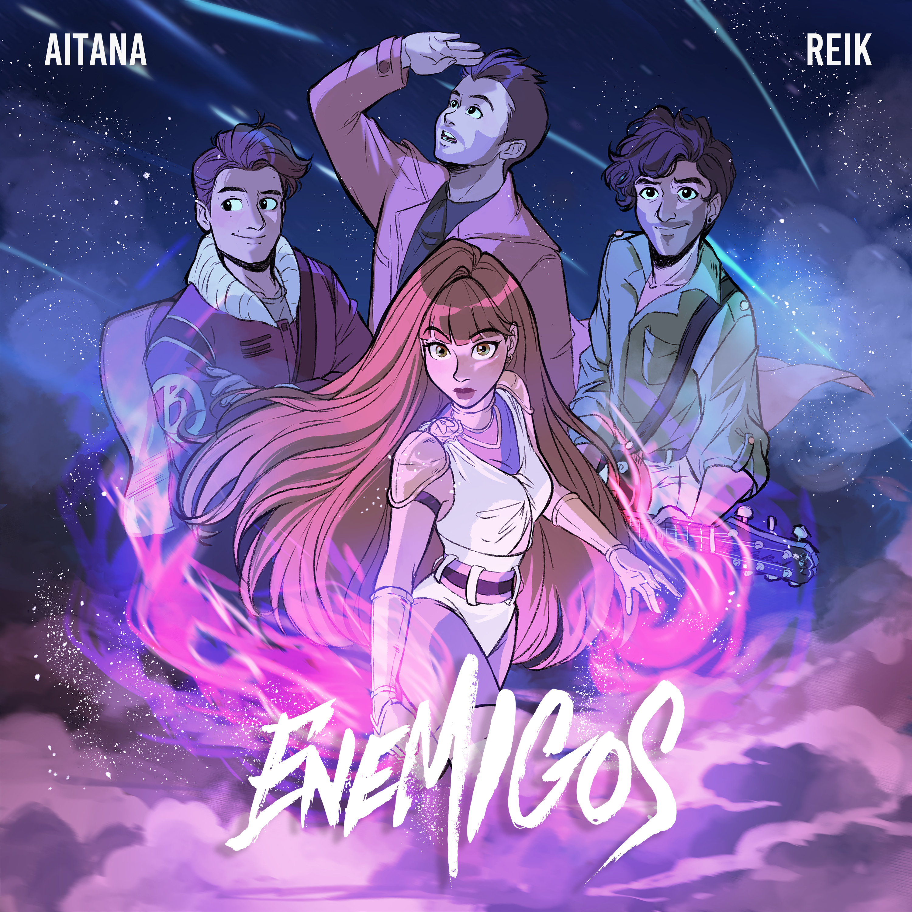 Convertida en personaje de manga, Aitana estrenó “Enemigos”, su nueva canción junto a Reik